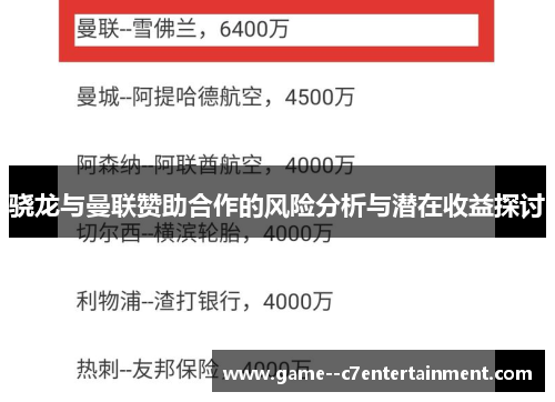 骁龙与曼联赞助合作的风险分析与潜在收益探讨 骁龙与曼联赞助合作的风险分析与潜在收益探讨